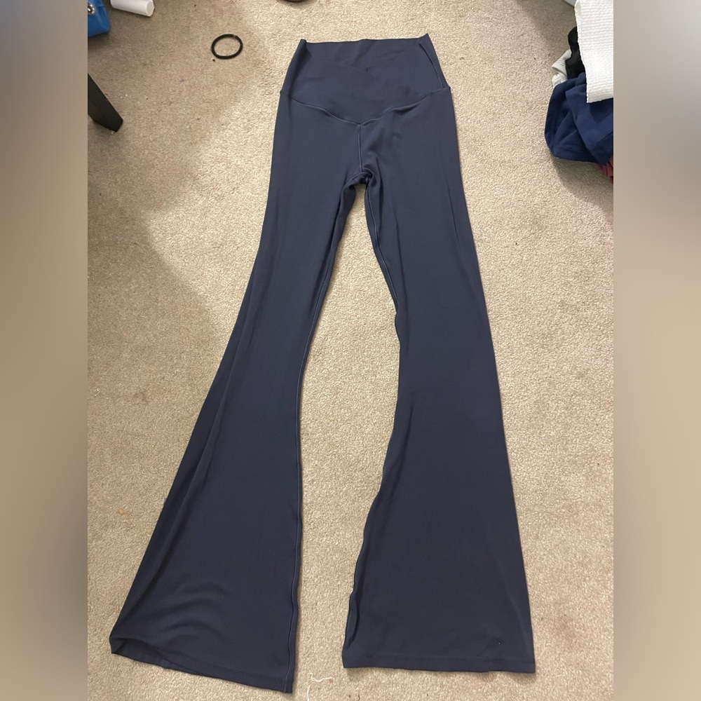 Offline by aerie midnight blue crossover flare pants